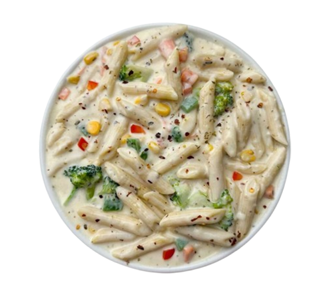 White Creamy Veg Pasta